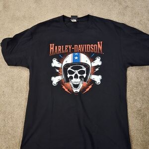 Harley-Davidson Barrie Black Skull Graphic Tee
